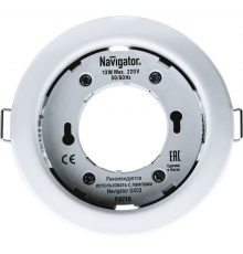 Светильник точечный 71 277 NGX-R1-001-GX53 IP20 бел. Navigator 71277