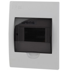 Бокс ЩРВ-П-6 мод. встраив. пластик IP41 SIMPLE NO-box_simple-plastic_6_flush ЭРА Б0041510