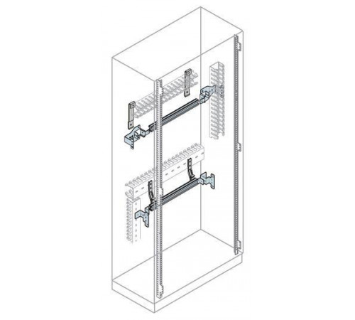 DIN-рейка L600 24мод. + фронт. кронштейн ABB EH0024