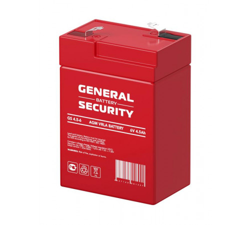 Аккумулятор 6В 4.5А.ч General Security GS4.5-6