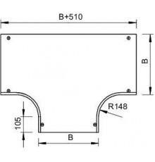 Крышка для угла T-образ. осн. 400 DFT 400 DD OBO 7129386