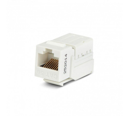 Вставка Keystone Jack RJ45 (8P8C) кат.5E 110 IDC KJNE-8P8C-C5e-90-WH заделка с помощью NE-TOOL бел. Hyperline 46653