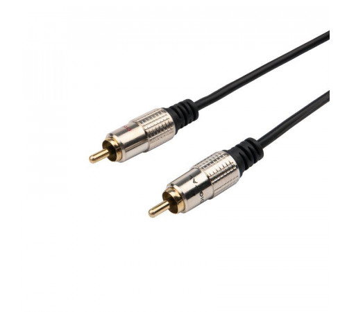 Шнур 3.5 Stereo Plug - 2RCA Plug 1.5м (GOLD) металл Rexant 17-4222