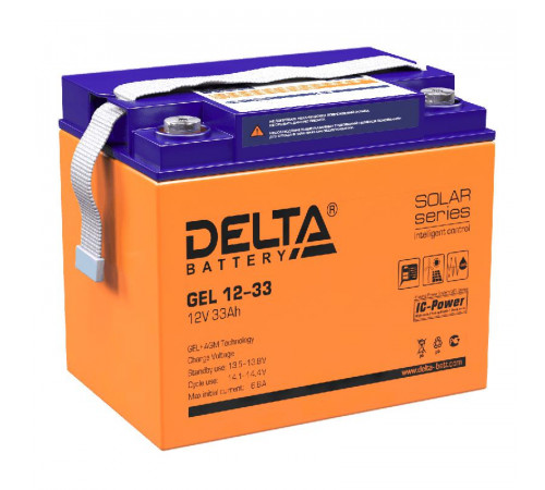 Аккумулятор GEL 12В 33А.ч Delta GEL 12-33