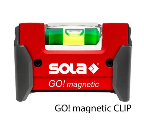 Уровень компактный магнитный GO! Magnetic 1 глазок точн. 0.75мм/м SOLA 01621101