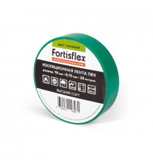 Изолента ПВХ 19х0.15x20 зел. Fortisflex 71233