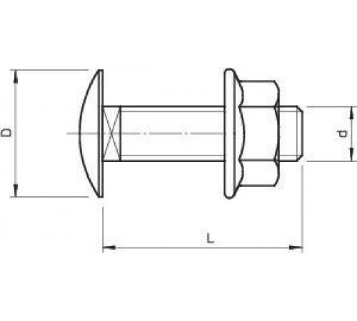 Комплект креплений M6х12 FRSB 6х12 F (болт с плоской головкой + комб. гайка) OBO 6406122