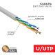 Кабель витая пара U/UTP кат.5E 4х2х24AWG медь МЖ сер. (305м) Rexant 01-0044