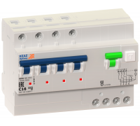 Выключатель автоматический дифференциального тока 4п C 32А 30мА тип A 6кА OptiDin VD63 УХЛ4 КЭАЗ 103479