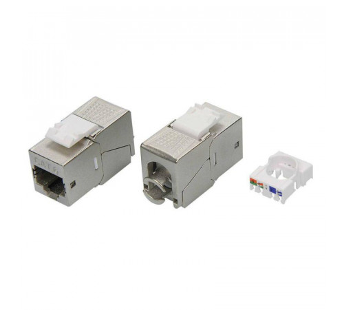 Модуль Keystone RJ45 CAT6 экранир. 90град. (форм-фактор S19) серебр. DKC RNK6F90TL